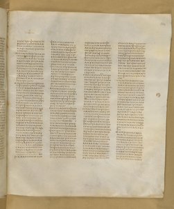 Códice Sinaítico, Add. MS 43725, f.304r, c.325-375 (tinta sobre pergamino) de Greek School