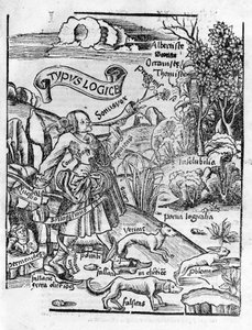 Artes Liberales: Lógica - en “Margarita Philosophica” de Gregor Reisch (1467-1525). Bale