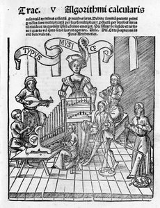 Artes Liberales: Música - en “Margarita Philosophica” por Gregor Reisch (1467-1525). Basilea de Gregor Reisch