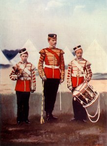 Tambor Mayor y Tamborileros, Guardia de Coldstream, 1900