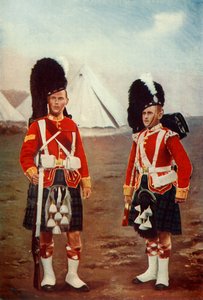 Sargento y Corneta, 1º Highlanders de Argyle y Sutherland, 1900