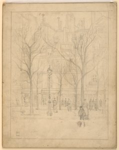 Vista de una calle de París de Griffith Baily Coale