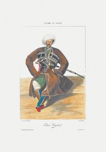 Príncipe Kazbek de Osetia (de: Escenas, paisajes, costumbres y trajes del Cáucaso) de Grigori Grigorevich Gagarin