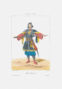 Príncipe de Imereti De: Escenas, paisajes, costumbres y trajes del Cáucaso, 1840 de Grigori Grigorevich Gagarin