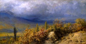 Vista otoñal de Crimea, 1884