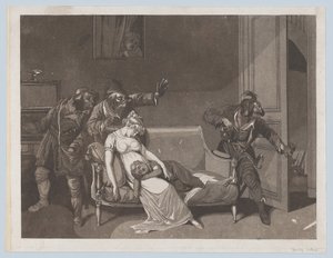 Primera escena de ladrones, ca. 1805 de Gror