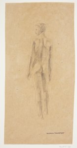 Modelo de pie, niño, visto desde atrás de Gudrun Traustedt