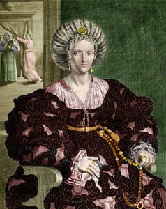 Retrato de Lucrecia Borgia, Italia de Guercino (1591 1666) (after)