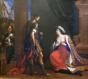 Cleopatra ante Octavio de Guercino (1591 1666)