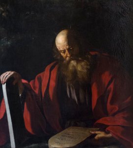 Moisés con las tablas de la ley de Guercino (1591 1666)