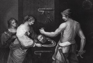 La Cabeza de Juan el Bautista traída en un Cargador, Mateo, Cap XIV, vs 6