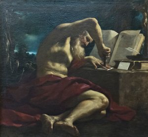 San Lucas de Guercino (1591 1666) (studio)