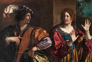 Amnón y Tamar de Guercino
