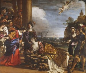 La muerte de Dido de Guercino