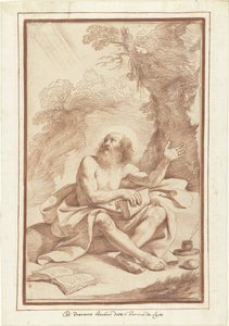 H. Jerónimo en el desierto de Guercino (attributed to)