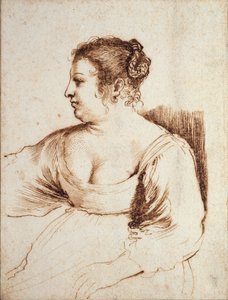 Una mujer sentada
