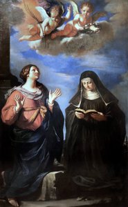 Guercino - Santas Gertrudis y Lucrecia. 1645 de Guercino