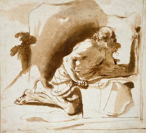 San Jerónimo, c.1622-1624 de Guercino
