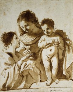 El matrimonio místico de Santa Catalina, 1618-19