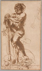 Hércules triunfante con la Hidra vencida de Guercino