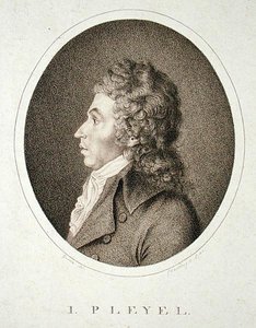 Ignaz Joseph Pleyel (1757-1831) grabado por F.W. Nettling de Guerin (after)
