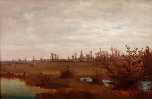 Pantanos de noviembre en el Sile, 1870s de Guglielmo Ciardi