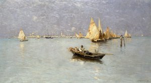 Veleros en la laguna veneciana