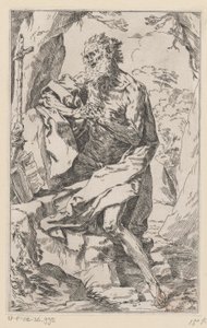 San Jerónimo en el desierto de Guido Reni