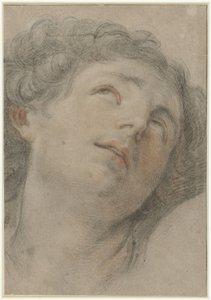 Cabeza de San Sebastián, mirando hacia arriba de Guido Reni