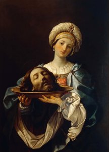 Salomé sosteniendo la cabeza de Juan el Bautista, ca 1638 de Guido Reni
