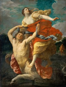 El rapto de Deianira por el centauro Neso de Guido Reni