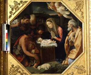La adoración de la niña cristo de Guido Reni