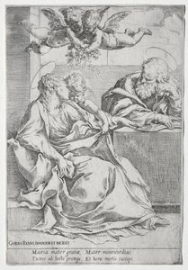 La Sagrada Familia con dos ángeles de Guido Reni