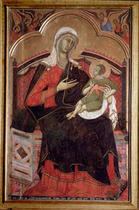 Virgen con niño de Guido da Siena
