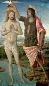 El bautismo de Cristo, 1486 de Guidoccio di Giovanno Cozzarelli