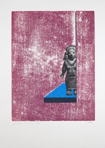 Habitación invisible Nº1, 2019 (xilografía y serigrafía)