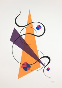 Movimiento Nº4, 2019 (serigrafía) de Guilherme Pontes