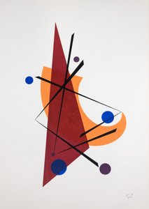Movimiento Nº5, 2019 (serigrafía) de Guilherme Pontes