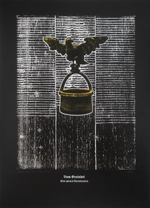 On The Rabble, Así habló Zaratustra, 2024 (xilografía y serigrafía) de Guilherme Pontes