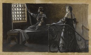 Ethel y la mujer velada, ca. 1889 (óleo sobre lienzo)
