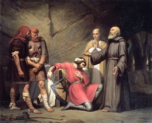 La conversión de Roberto, Duque de Normandía, conocido como Roberto el Diablo, escena de la ópera 