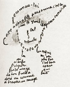 Reconócete a ti mismo poema dirigido en Lou de Guillaume Apollinaire