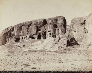 Una iglesia bizantina tallada en la roca, ubicada cerca de Ayache-in, en las afueras de la Estación Hamam, Turquía