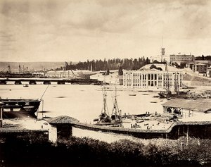 El área portuaria de Constantinopla con el Astillero, en Turquía de Guillaume Berggren