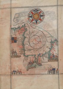 El golfo de Vizcaya en el atlas de Guillaume Brouscon (1540-1560) de Guillaume Brouscon