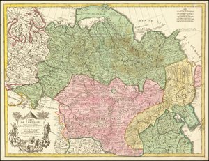 Mapa de Tartaria de 1706 por Guillaume de L