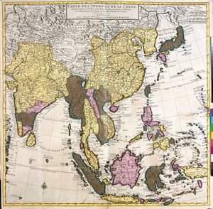 Mapa de Asia de Guillaume Delisle