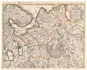 Mapa de Moscovia de Guillaume Delisle