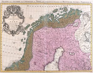 Norte de Noruega, Suecia, Finlandia de Guillaume Delisle