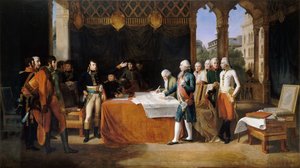 Los Preliminares de Leoben, 17 de abril de 1797 de Guillaume Guillon Lethière